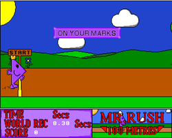 Mr Men OPlympics Screenshot Amiga Public Domain