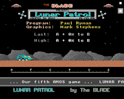 Moon Patrol Screenshot Amiga Public Domain