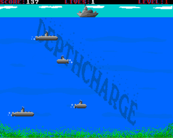 Depth Charge Amiga Public Domain Screen Shot